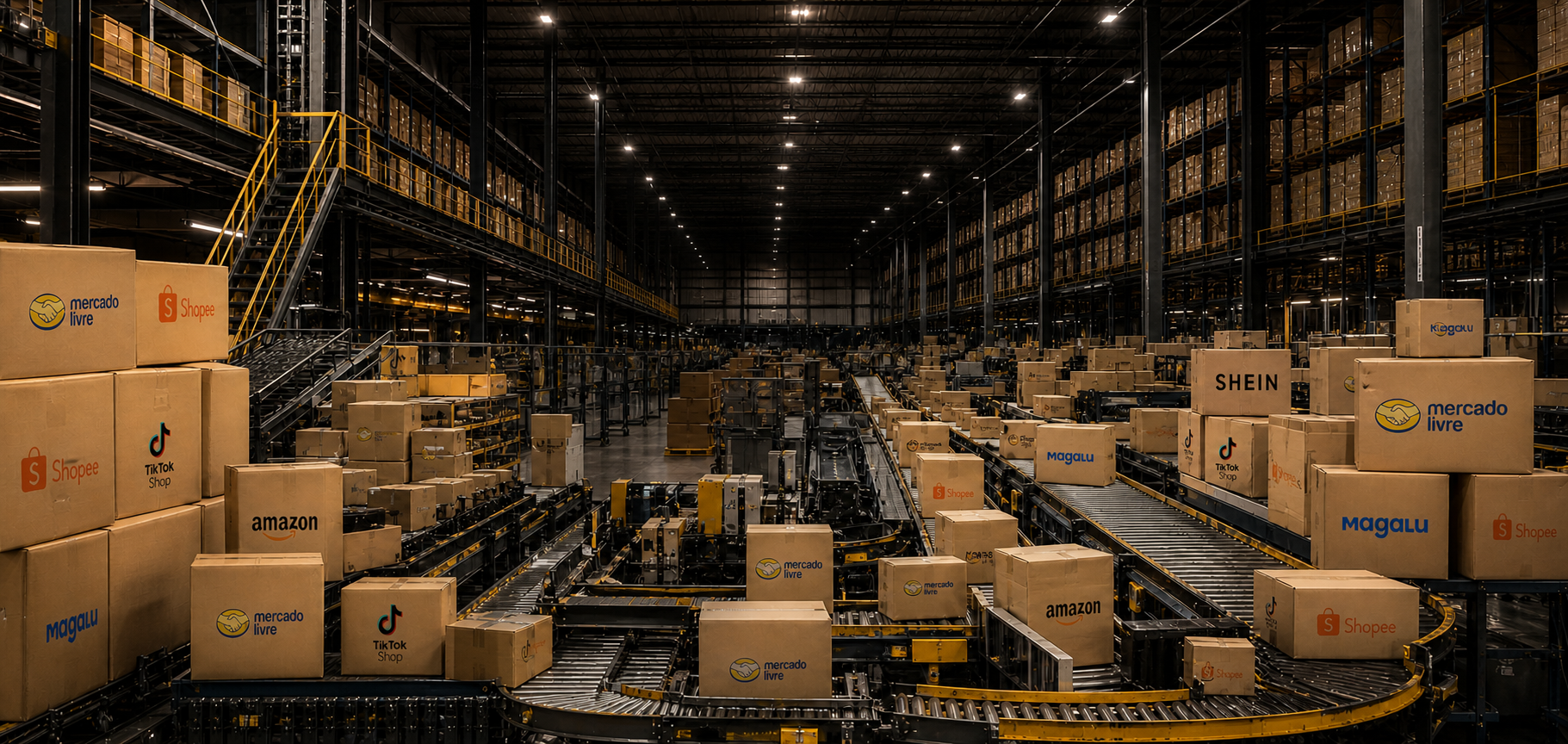 Centro de distribuição com operação de marketplaces